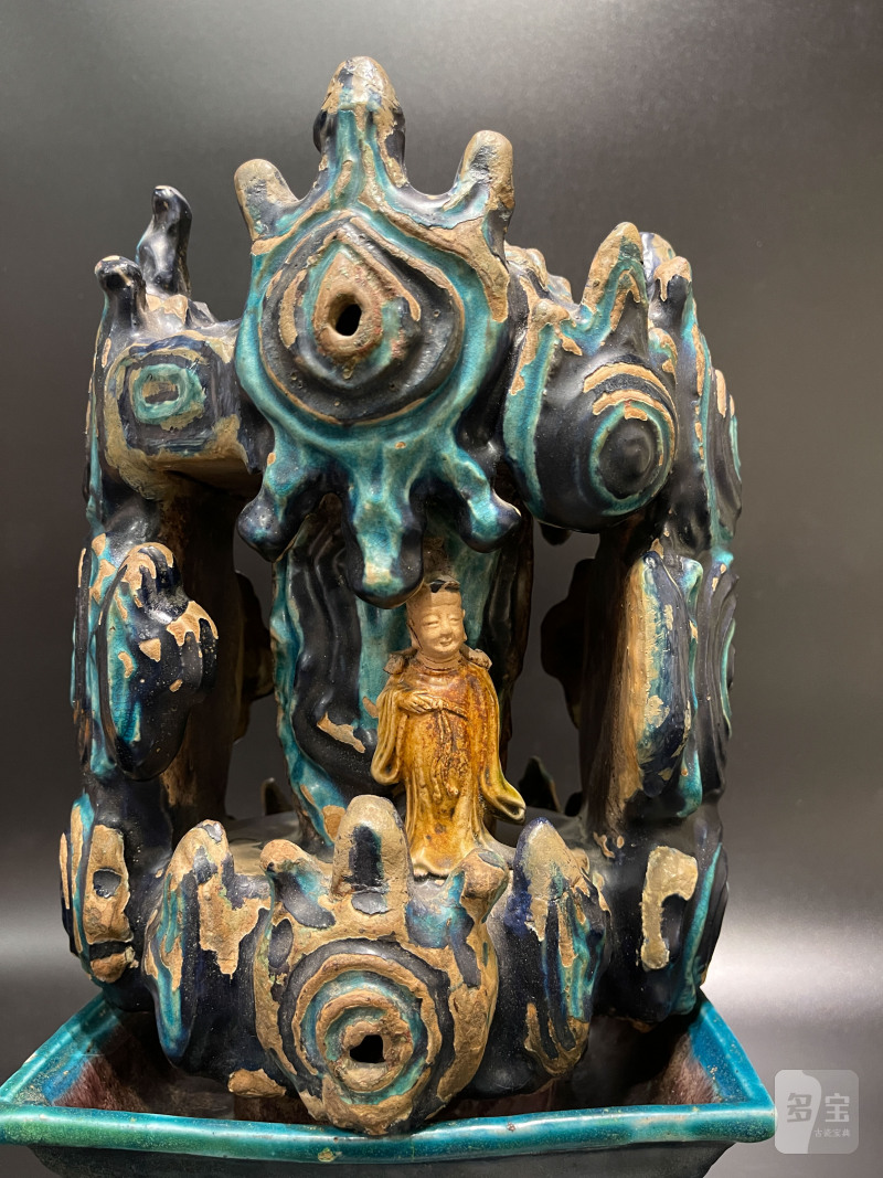 明 珐华仙人洞造像香薰 - 图6